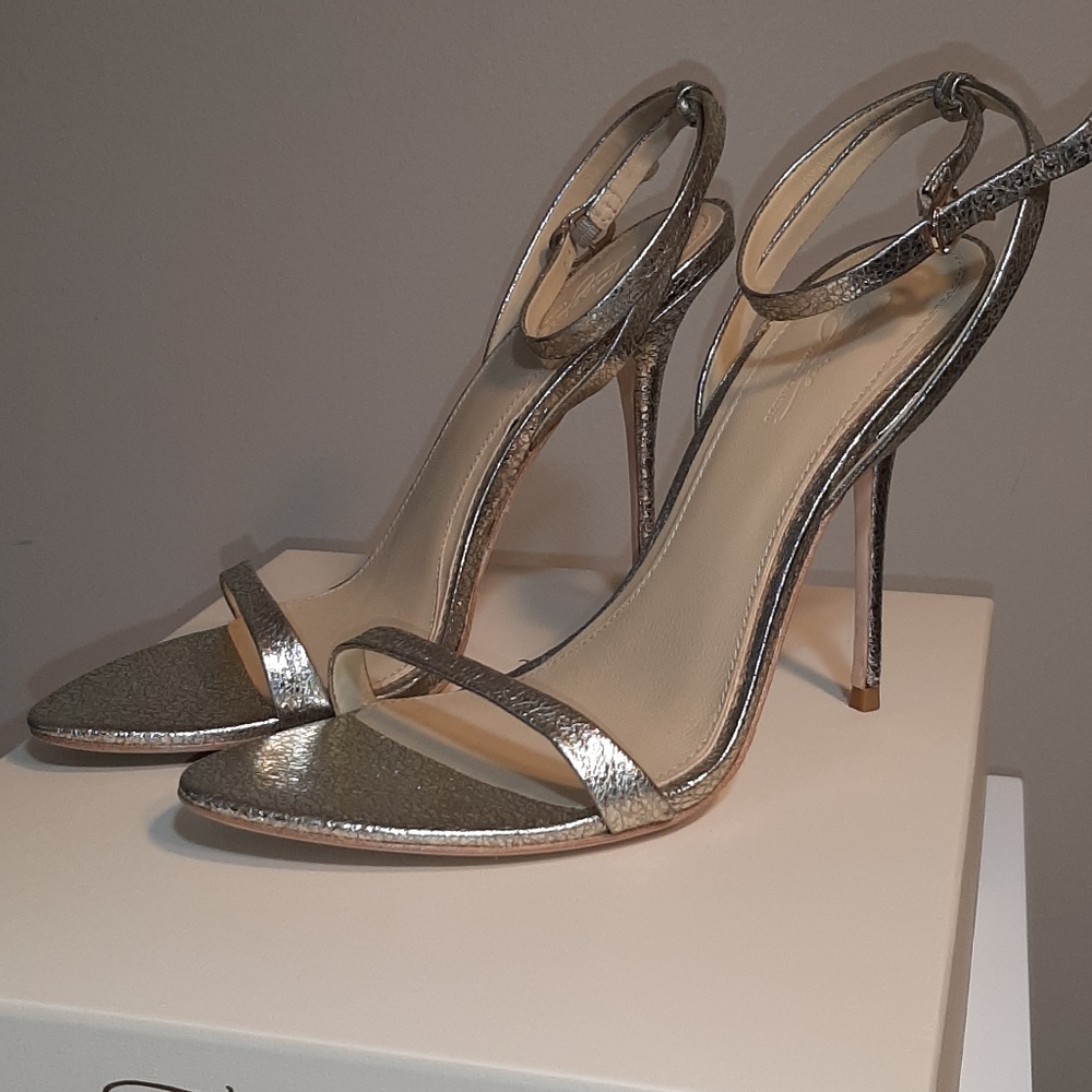 Gold Metallic Ankle Sandal